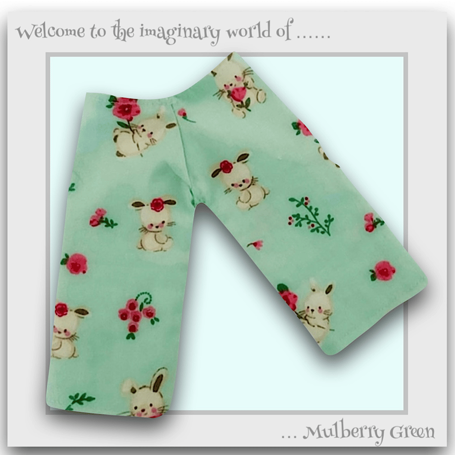 Bunny Print Cotton Trousers