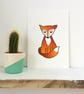 Bashful Fox Print  - Image 3