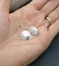 Silver Leaf Earrings, Gift for nature lover - Image 5
