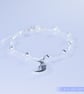 Sterling SIlver Moon and Planet Bracelet dainty pretty  - Image 6