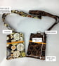 Clocks phone case, Steampunk pouch, Detachable strap, 2 options - Image 10