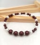 Earrings & Bracelet Set - Elderberry & White Jewellery Set - Bridal Jewellery  - Image 8