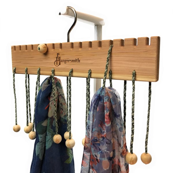 Hangersmith Hanger - Multi use hanger: Scarves, Tote Bags, Necklaces, Ties &more