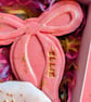 Hand Iced Christmas Tree Biscuit Box, Personalised Stocking Filler For Friend - Image 4