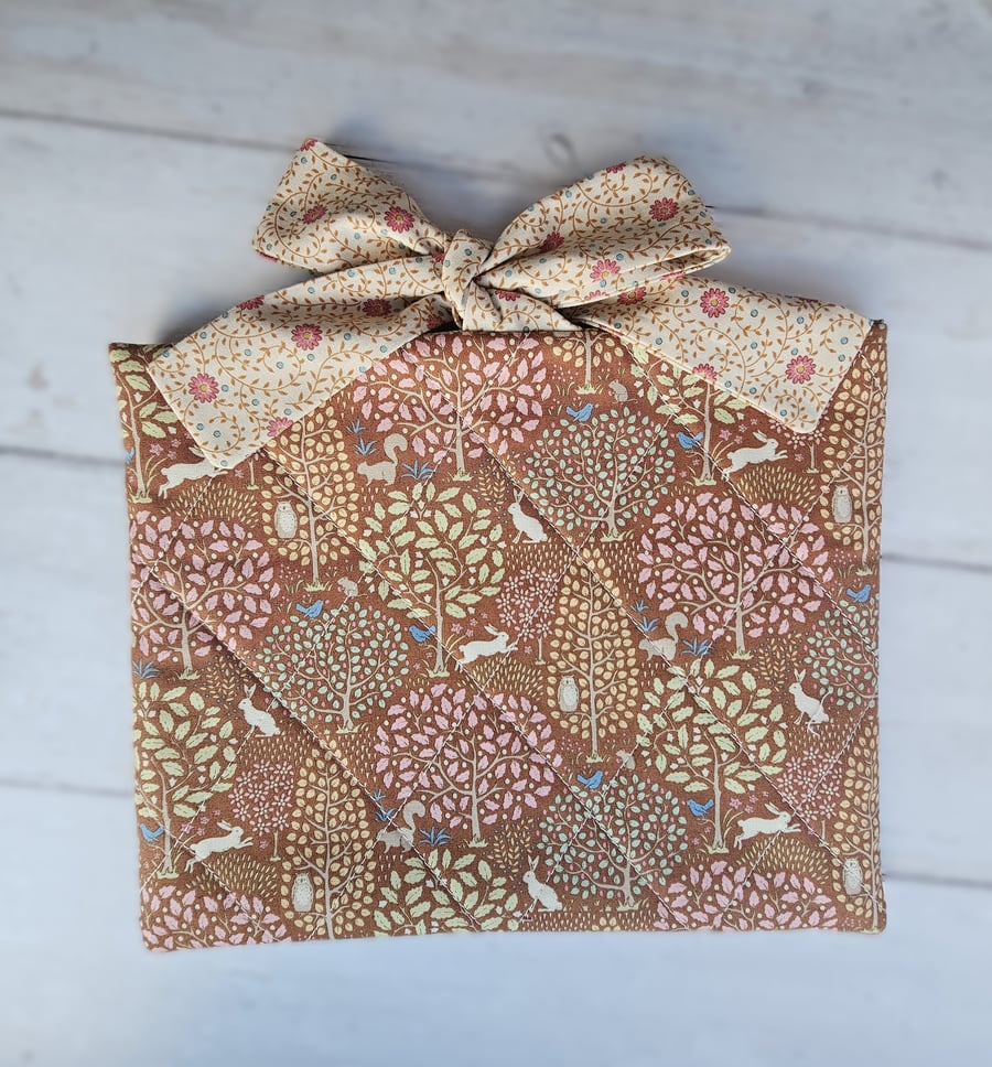 Padded book sleeve, Kindle sleeve, Tablet sleeve, E-reader sleeve, Tablet cover.