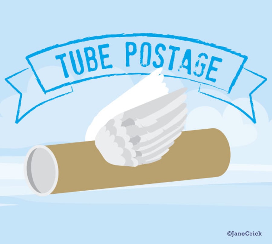 Additional Postage - gift wrap in a tube