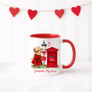 Valentine Mug Bear Design Personalised 