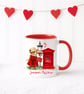 Valentine Mug Bear Design Personalised 