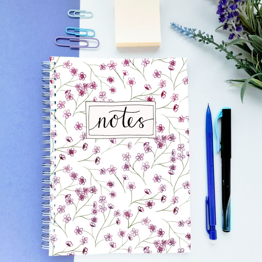 Floral Notebook - A4 and A5