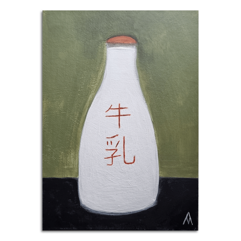 Milk Bottle - Original Painting (Unframed)