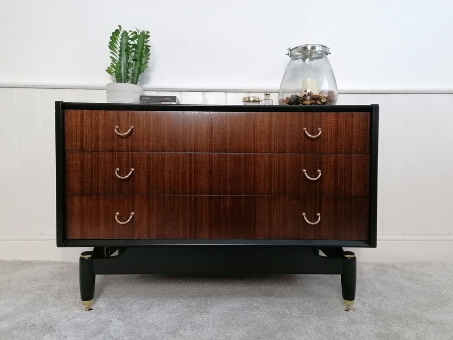 Upcycled Painted Chest of Drawers - G Plan Low Boy