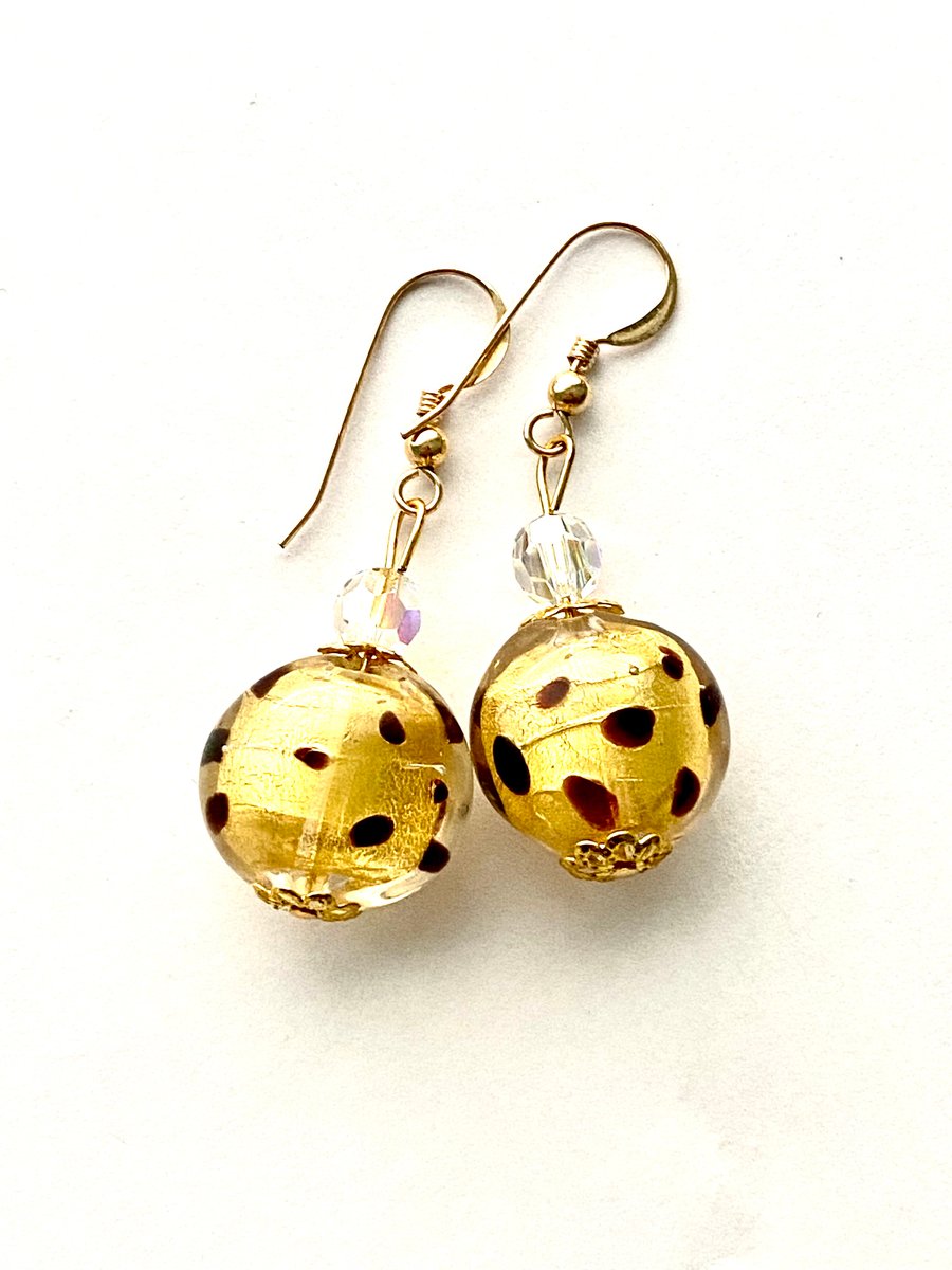  Murano glass large purple heart pendant with sterling silver.