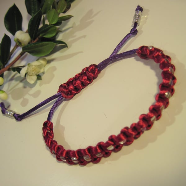 Czech glass shambalteeny bracelet