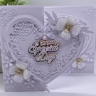 Personalised Luxury Handmade boxed Wedding Card