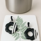 Bold Stripe Polymer Earrings 