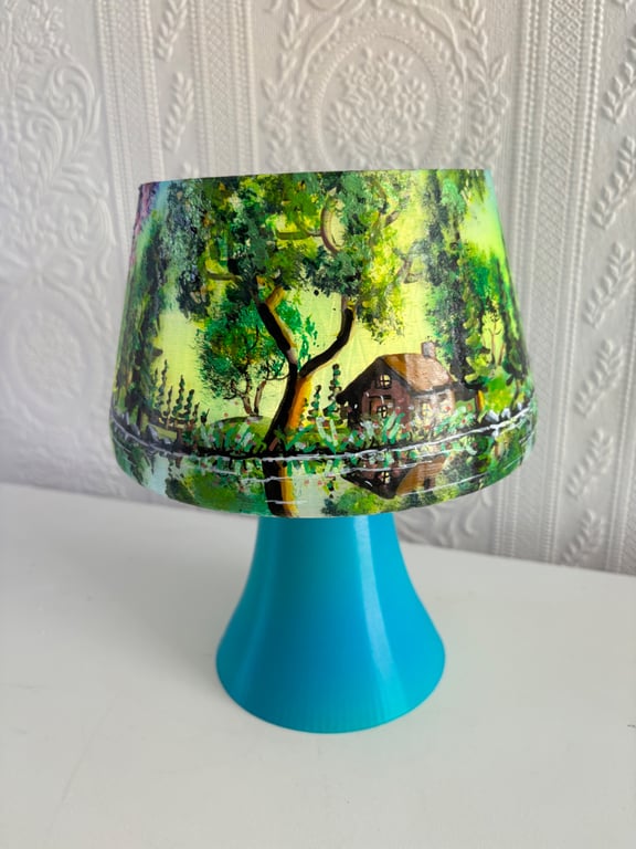 A hand painted and sealed lamp by Andrew Jenkins 