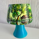 A hand painted and sealed lamp by Andrew Jenkins 