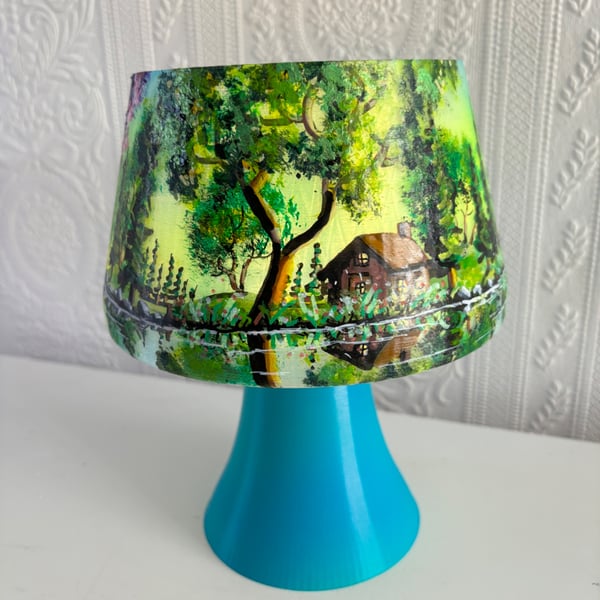 A hand painted and sealed lamp by Andrew Jenkins 