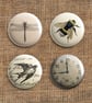 Badge Pack – Set Of 4 Eclectic Range Button Badges (ER) - Image 1