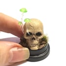 Skull and toadstools, Glow in the dark, Halloween gift, Macabre, Scary , horror