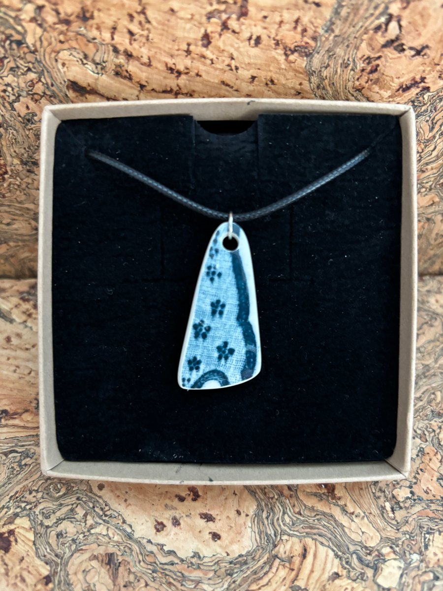 Handmade Pendant or Decoration, Eco Friendly Gift, Unique, Mudlark Ceramic.
