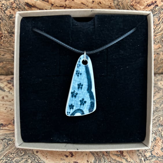 Handmade Pendant or Decoration, Eco Friendly Gift, Unique, Mudlark Ceramic.
