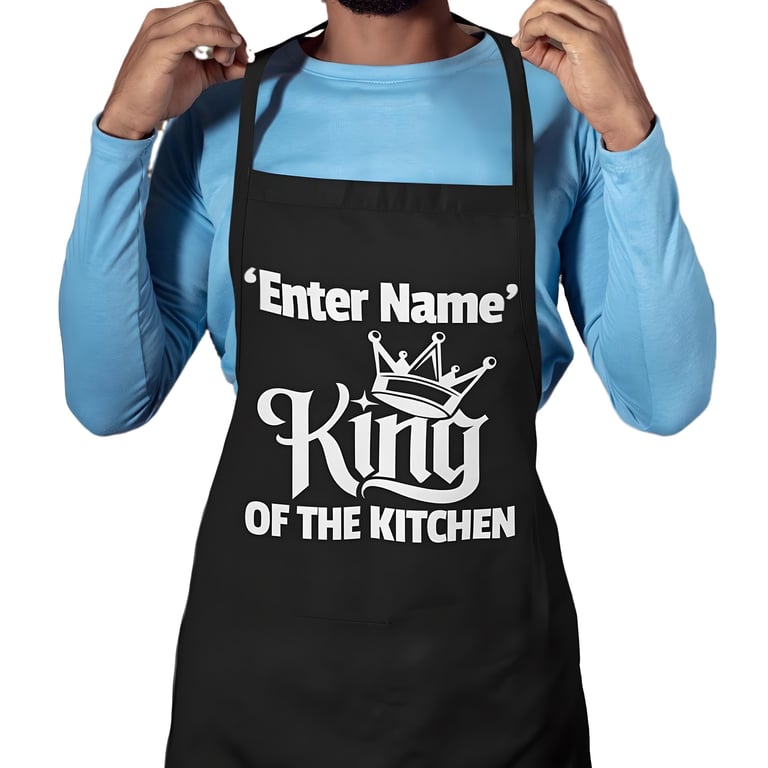 Personalised Kitchen  Apron - Personalised KING Of The Kitchen