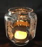 Engraved hurricane lamp (floral garland)  - Image 1