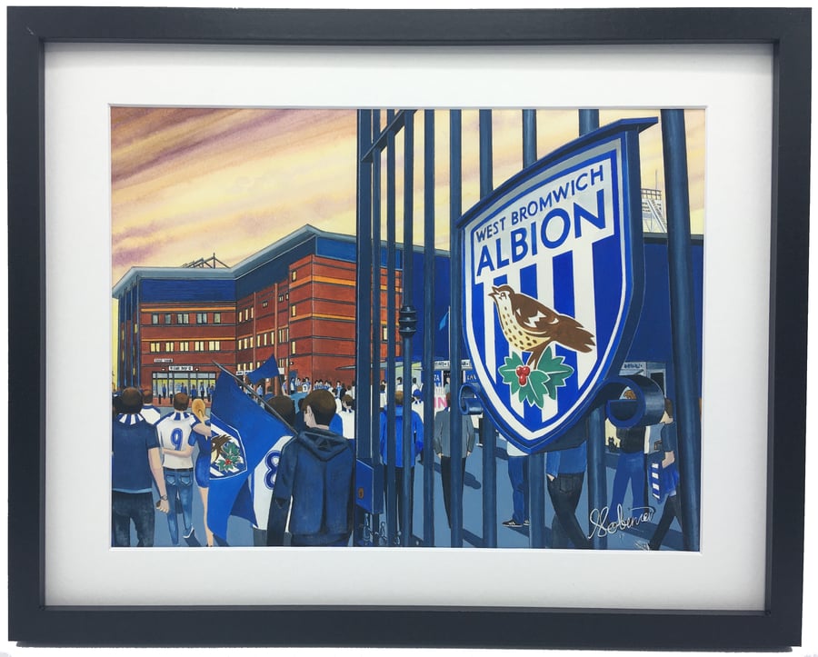 West Bromwich Albion F.C, The Hawthorns. High Quality Framed Art Print