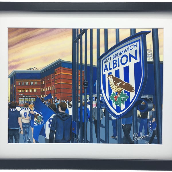 West Bromwich Albion F.C, The Hawthorns. High Quality Framed Art Print