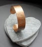 Oxidised Copper Cuff Bracelet Vintage Style - Image 1