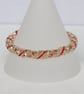 Russian Spiral Bracelet in Red, Gold and Silver - Image 4