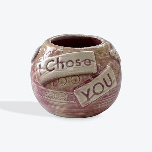 Handcrafted Ceramic Bud Vase - I Chose You - John 15:16 - Christian gift