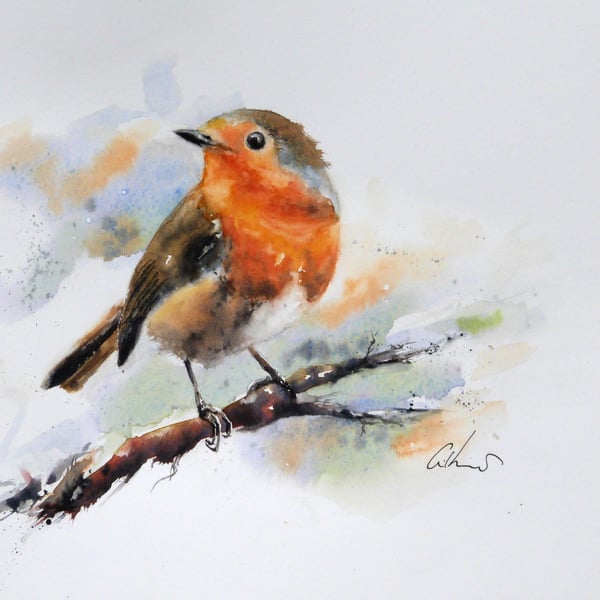 Robin, Professional Giclée Print.