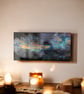 Abstract rivers one , fluid acrylic canvas  - Image 1