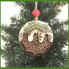Ceramic Christmas pudding decoration Xmas decoration Xmas pud 