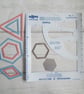 Patchwork Templates - Grandmother's Fan, Hexagons, Triangles, Diamonds - Image 1