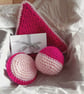 Handmade Pink toy set RESERVED - Image 1