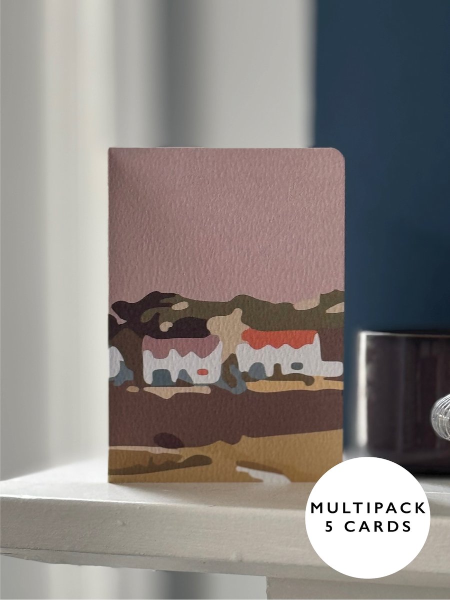 card New house home card moving cards on a hill moving (5-pack)