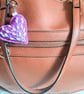 Felt Heart Keychain & Pocket Hug, Handmade Bag Charm Gift handmade keychain - Image 5