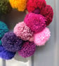Wool Pompom Wreath, Rainbow Colours, Eclectic Bohemian Interiors, Maximalism - Image 6