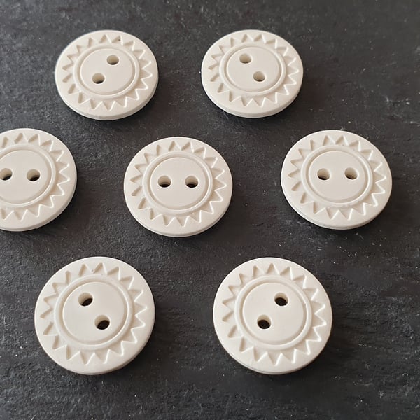 RUBBER Aztec Buttons 12.5mm Last Few Buttons x 5 