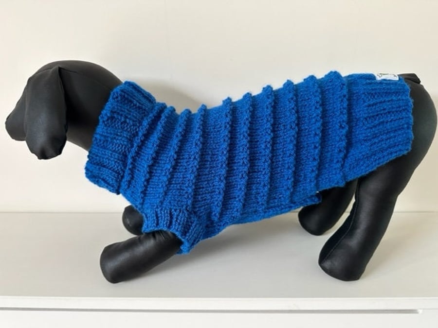 Dog Jumper - Ideal for a Miniature Dachshund or Small Dog, Roll Neck