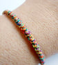 Cord Bracelet - Rainbow Cotton