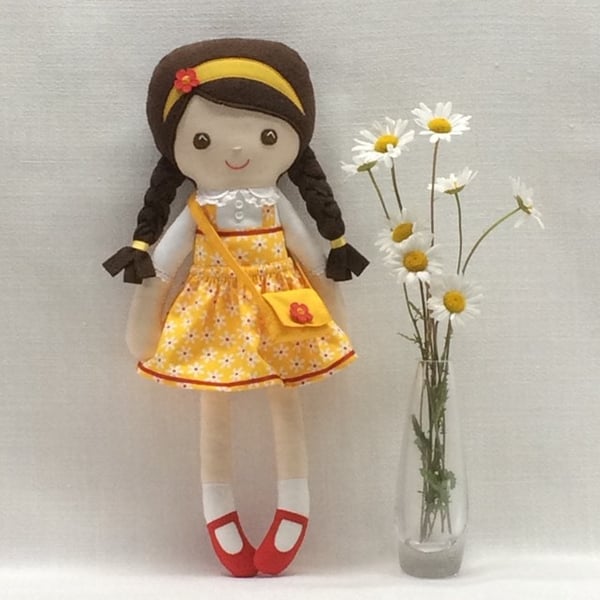 Sunshine yellow Daisy doll