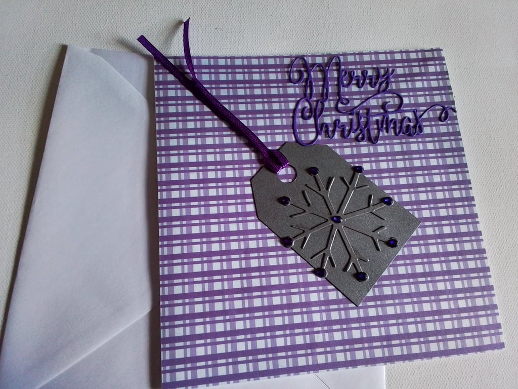 Christmas card. Merry Christmas card. Gift tag. Ref 463