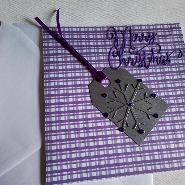 Christmas card. Merry Christmas card. Gift tag. Ref 463