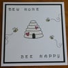 New Home Card - Bee Happy