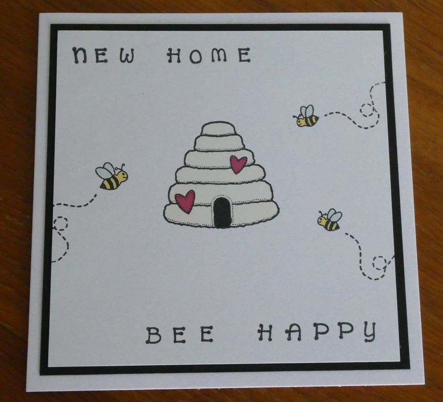New Home Card - Bee Happy