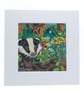 A mounted original painting - badger - wildlife painting - woodland - wildflower - Image 7